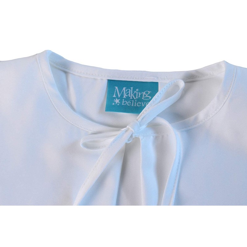 White Square Pilgrim Style Collar (Large, White)