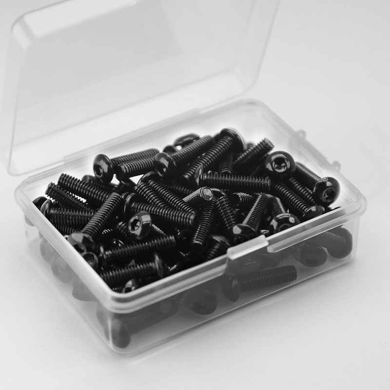 M4 x 12 mm Rounded Head Screws with Hexagon Socket