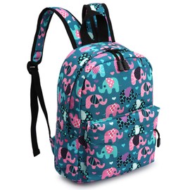 Zicac Children's Cute Canvas Backpacks Toddler Backpack (M/Age 3-5 Years, Lake Blue)