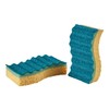 Spontex Fiber and Cellulose Abrasive Sponge, Yellow