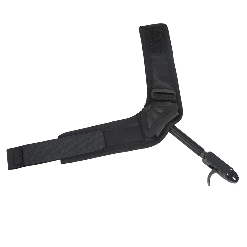 Bow Caliper Release Aid Aluminum Alloy Neoprene Wrist Strap Archery