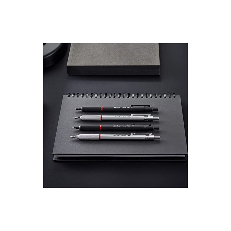 rOtring Rapid PRO - Portaminas, Negro mate, 0.7 mm