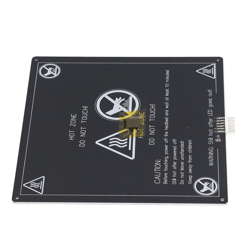 12V 1.2Ω 3D Printer Aluminum Plate with Hotbed Cable Heated