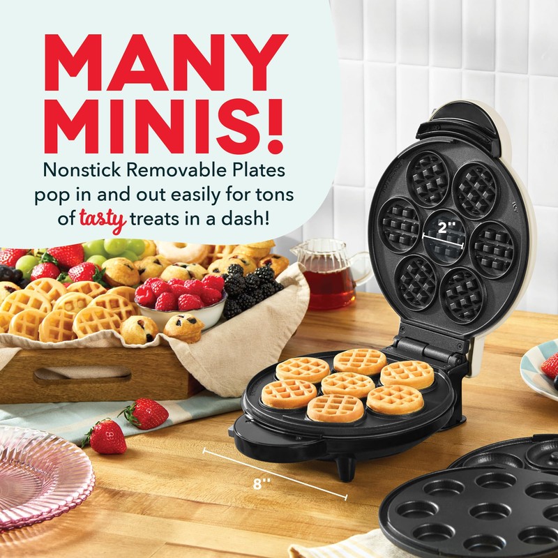 DASH MultiMaker Treat Maker System, Mini Donuts, Waffle Bites, Mini