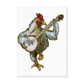 CafePress Banjo Chicken Hard Cover Journal Notebook, Personal Diary