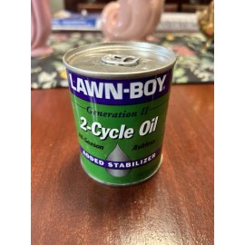 Lawn-Boy 2 Cycle Oil All-Season Generation II 8 oz SEALED Can Metal