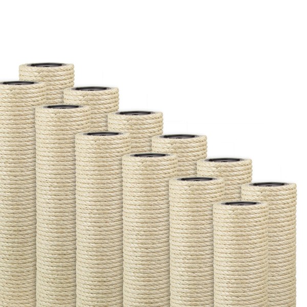 Deluxe Sisal Post, 9 Cm, with 8 mm Thick Sisal