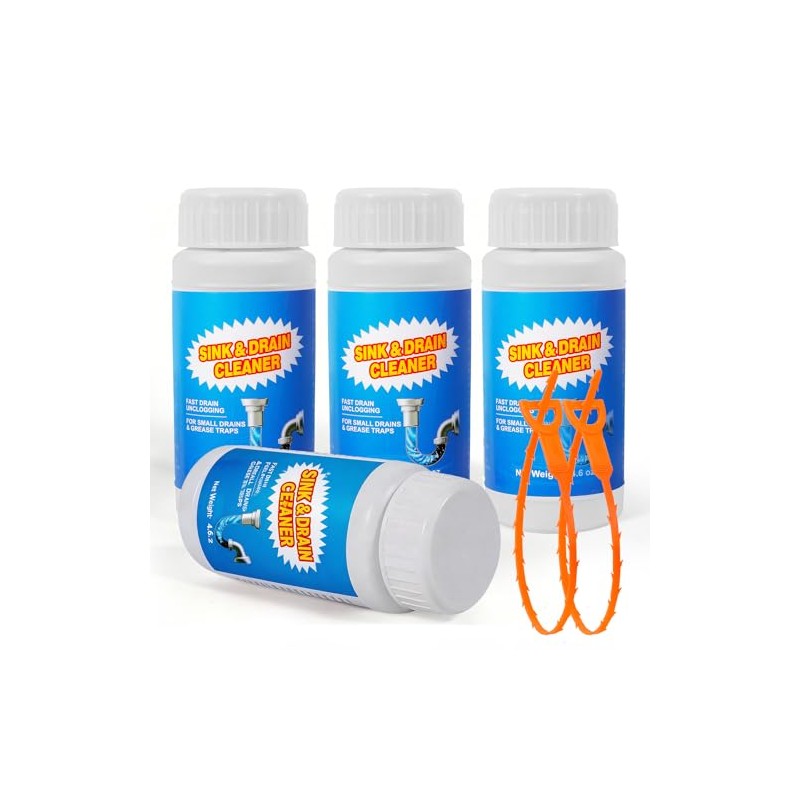 Powerful Drain Clog Remover Powder - Fast Acting Formula