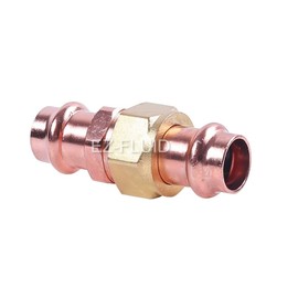EZ-FLUID (1) Heavy Duty 1/2" Press x Press Union LF Press Pressure Copper Fitting,ProPress Press Copper Fitting Connection,Residential,Commercial Plumbing
