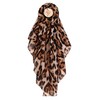 Women Large Leopard Animal Print Lightweight Soft-touch Rectangle Everyday Scarf