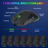 CHONCHOW 60% Wireless Gaming Keyboard and Mouse Combo,LED Backlit Rechargeable