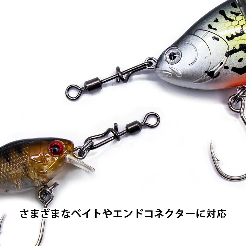 9KM DWLIFE 25pcs Fishing Quick Snap Swivels Sarkan Fishing Lure