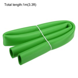 sourcing map Foam Tubing for Handle Grip Support, Pipe Insulation Outside Pipe Lagging, 25mm(1") ID 33mm(1 5/16") OD 1m Green