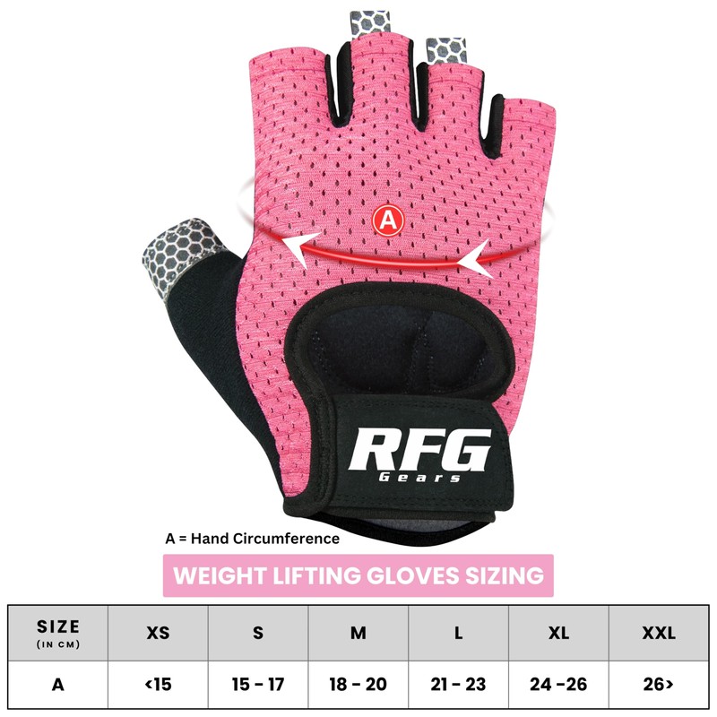 Repton Fitness Gears Gym Gloves with Wrist Strap, Weight Lifting