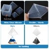 Prasacco 3 Pcs Super Large Clear Silicone Pyramid Molds -4.7''