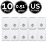 HHZ Collectibles 10 Pack 0.5" Inch 13 mm Slab Coin
