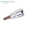 CoCud Phillips Bit Socket, PH3 Bit 3/8" Drive 1.89" Long,