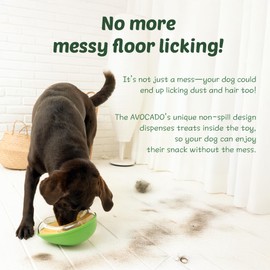 PAW QUEST Avocado Non-Spill Treat Dispensing Wobble Toys for Dogs