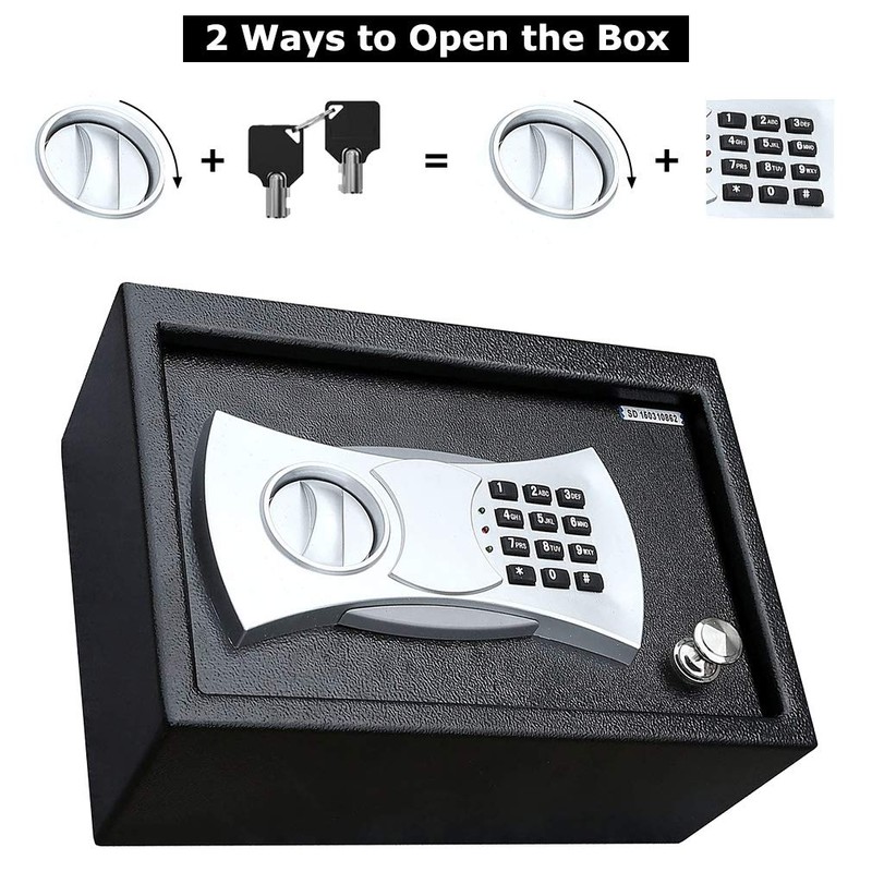 New Drawer Safe with Electronic Lock Home Office Hotel Gun