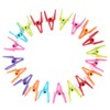 TRIXES 20 Pack Rainbow Coloured Metal Clothes Pegs