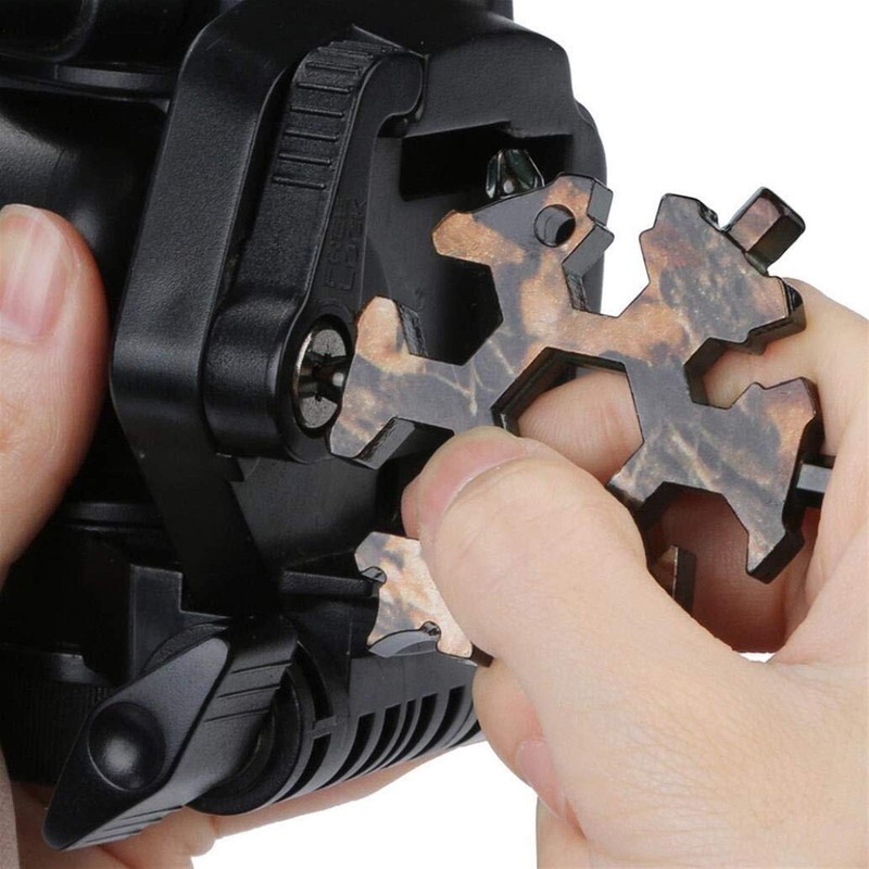 Tools Kits Creative Snowflake 19-in-1 Metal Spanner Screwdriver Bottle Opener