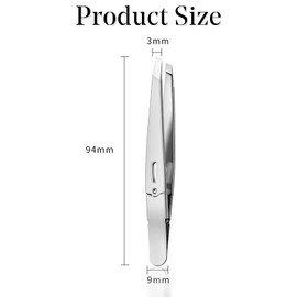 Tweezers for Women Facial Hair, Professional Precision Eyebrow Tweezers for Women and Men, German Premium Stainless Steel Slanted Hair Removal Pluckers