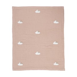 BEBELOP Premium Muslin Punch Embroidery Swaddle Blankets for Newborns and Babies | 6-Layer%100 Cotton Baby Blanket, Receiving Blanket | Baby Essentials for Nursery, Stroller