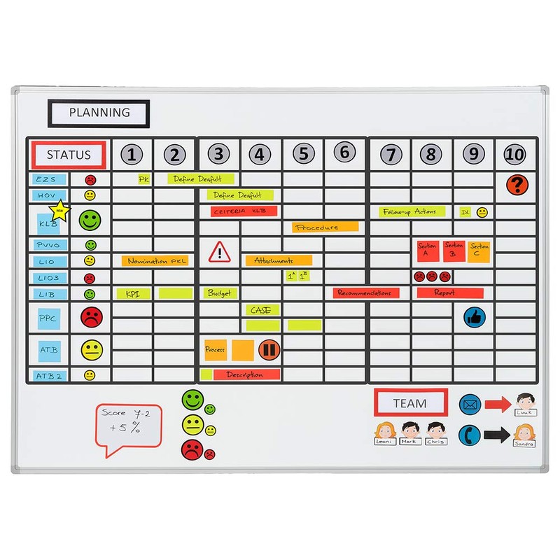 25 Rewritable Magnets 5 x 5 cm for Magnetic Boards,