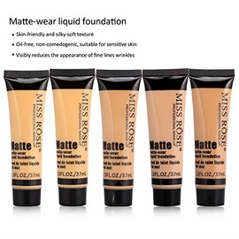 Sonew Base de Maquillaje Base líquida para el Rostro, Base de Maquillaje líquido Cobertura para blanquear Hidratante, Corrector de Desgaste Mate Crema de Bloqueo Solar