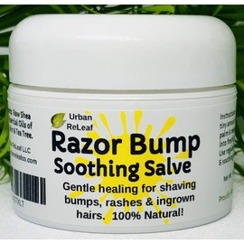 Urban ReLeaf RAZOR BUMP Soothing Salve! 1 oz. Quickly soothe bumps, rashes, ingrown hairs & razor burn. 100% Natural, Vegan. Pure Shea, Tea Tree, Lemon Balm. For face, neck, bikini, body!