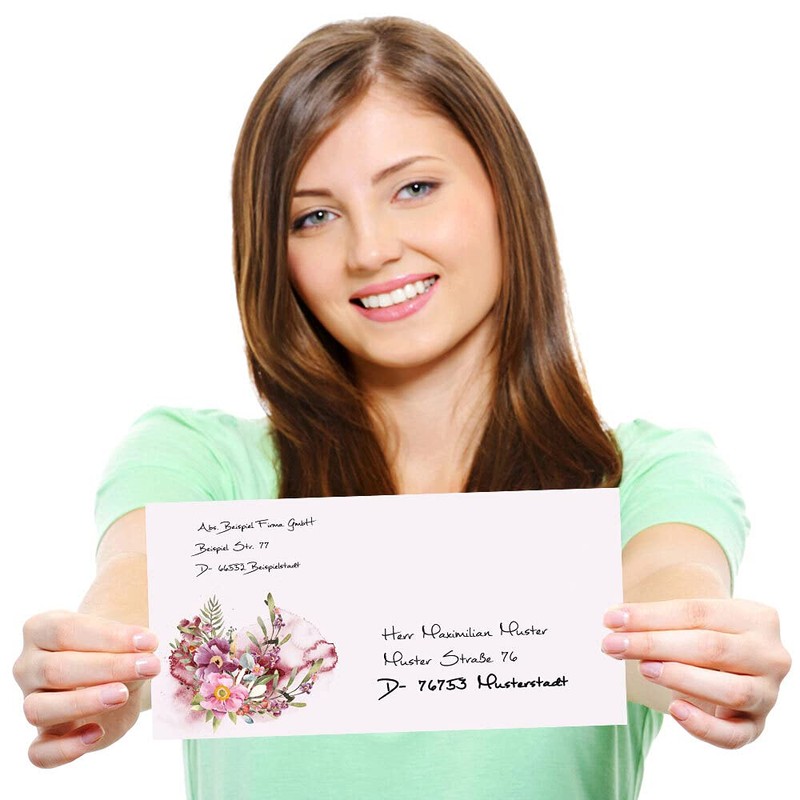 Envelopes Blossom Time Flowers & Blossoms Pack of 50 Envelopes