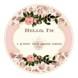 Custom Tea Stickers, 3.3 inch Round, 50 Count