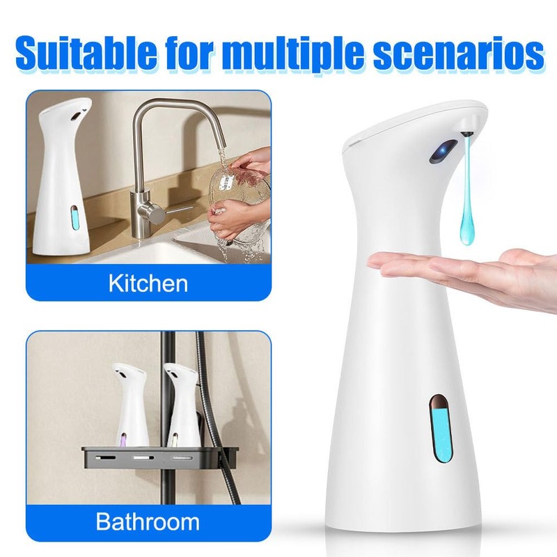 Hand Soap Dispenser, 200ml Sensor Soap Dispenser Pump IPX6 Waterproof