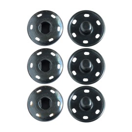 Nippon Chuko ISZ-21-BN Big Snap Black Nickel, 0.8 inch (21 mm), 3 Pairs, Handicraft Supplies, Buttons, Hooks, Snap