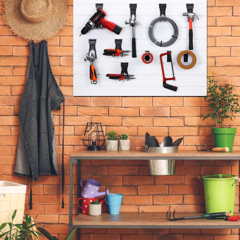 Landhoow 36 Pcs Slatwall Hooks & Hangers 32 Heavy Duty