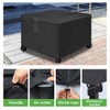 Fire Pit Cover Square, 32×32 lnch Heavy Duty Waterproof 600D