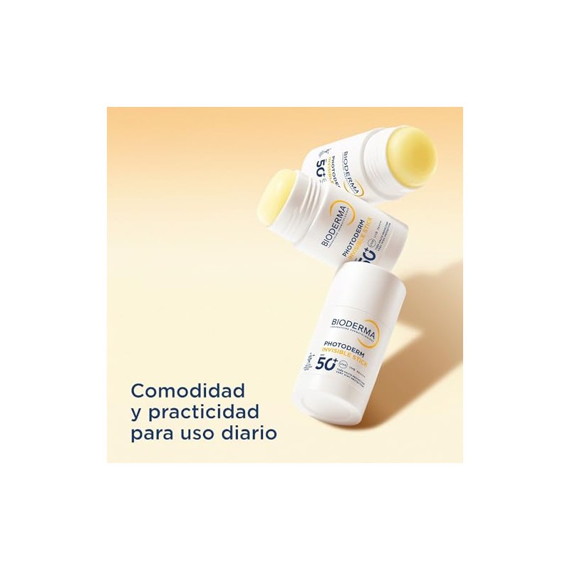 BIODERMA, Protector Solar en Barra, Photoderm Invisible Stick FPS 50+,