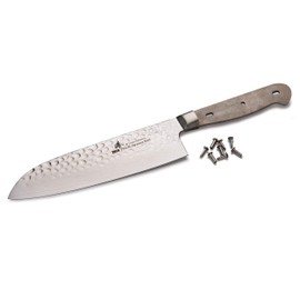 Zhen Hammered Surface Damascus Santoku, 11-3/4" Knife Blank 6-1/2" L X 5/64" T (165Mm X 18.Mm)
