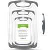 Cutting Boards for Kitchen, Plastic Chopping Board Set of 4