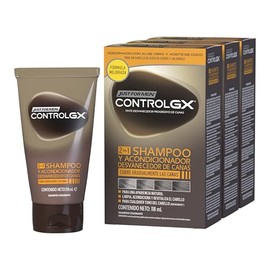 Just for Men Control Gx Shampoo Y Acondicionador Desvanecedor De Canas, color, 118 ml, pack ofpaquete de 3                                            