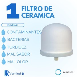 Filtro Ceramica de Agua para REYNOR-GRAV-100 |Repuesto Superior de Filtro de Gravedad REYNOR|
