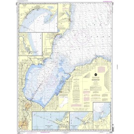 NOAA 14863-Saginaw Bay - Port Austin Harbor, Caseville Harbor, Entrance to Au Sable River, Sebewaing Harbor, Tawas Harbor