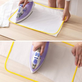 FineInno Ironing Cloth Mesh Protective Ironing Pad Protective Bar Cloth Protective Heat Resistant Mat for Easy Ironing and Protection Random Colour Pack of 5
