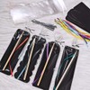 Supla 36 Sets 4 Style Magic Scratch Rainbow Bookmarks Making