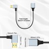 JSADZKJ 90 Degree USB-A 3.0 Short Cable,Left/Right Angle USB Male