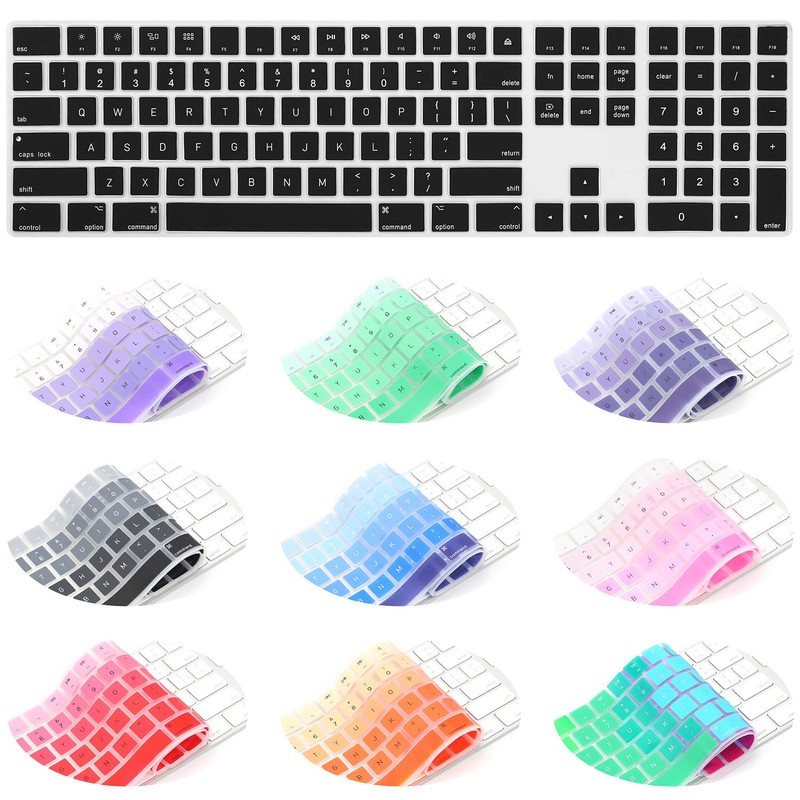 Allinside Black Cover for Apple iMac Magic Keyboard with Numeric