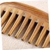 Baluue 2pcs Natural Sandalwood Hair Combs Set Portable Wide Tooth