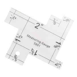 NX Garden Mini Sewing Measuring Gauge Transparent Acrylic Quilting Rulers Imperial Metric Scale Knitting Sewing Tools
