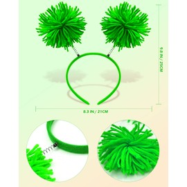 Domkier St. Patrick's Day Costume Accessories Set for Women Irish Headband Green Tutu Skirt Parade Party Accessories