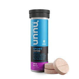 Nuun Energy: Wild Berry Electrolyte +Caffeine Drink Tablets (6 Tubes of 10 Tabs)